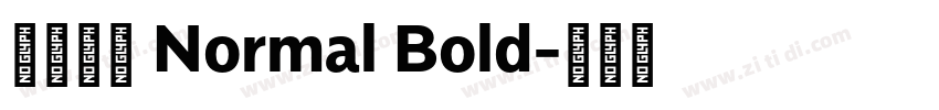 未來熒黑 Normal Bold字体转换